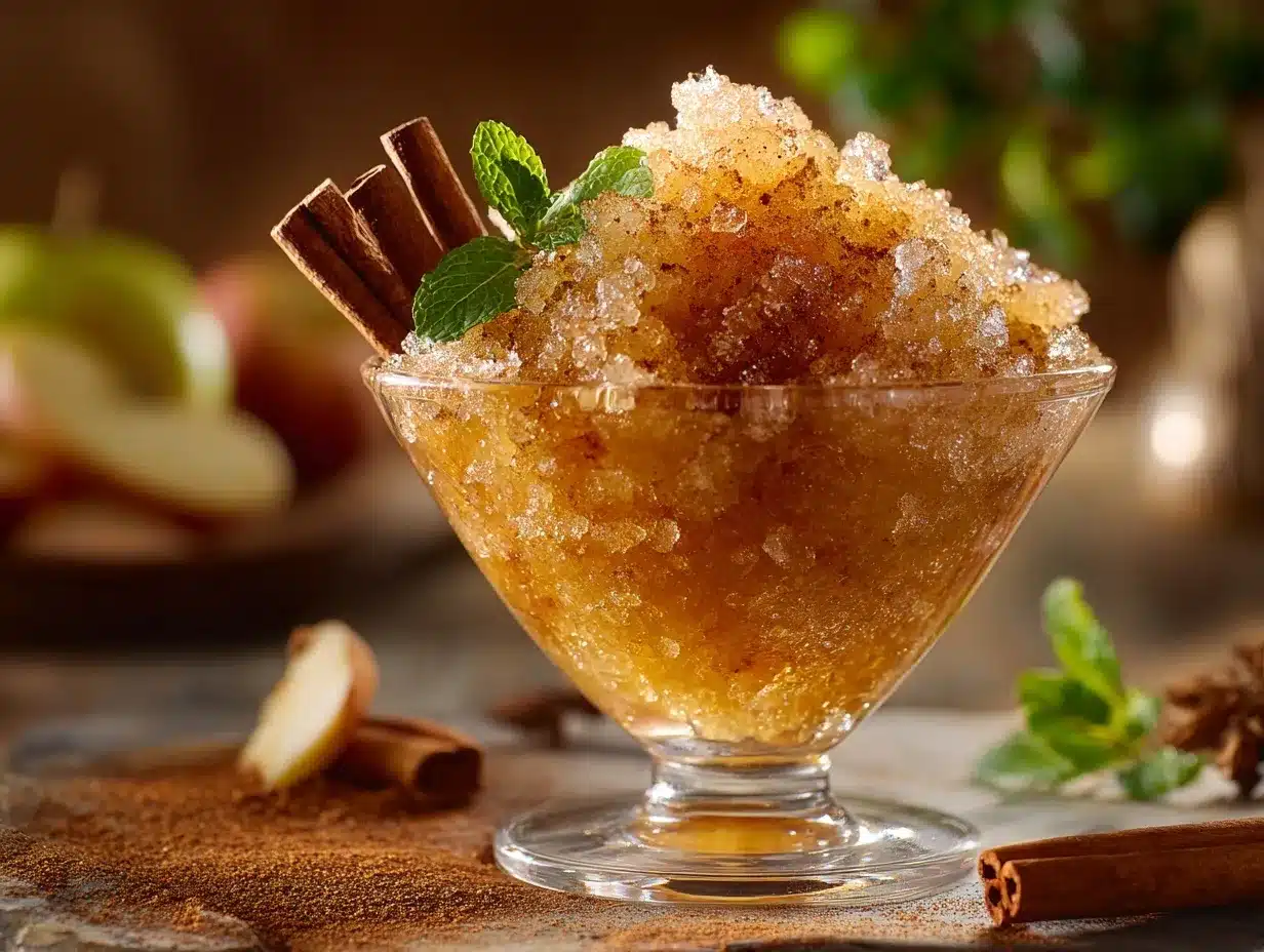 apple cider granita preparation steps