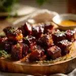 bourbon-brined pork belly - featured image