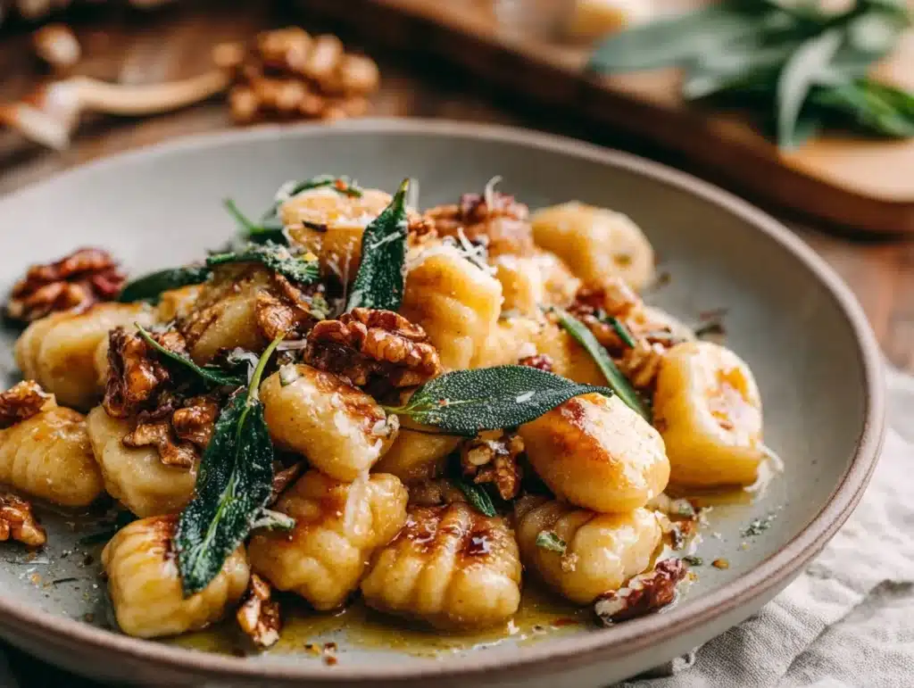 brown butter sage gnocchi - featured image