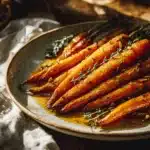 brown butter vanilla bean carrots - featured image