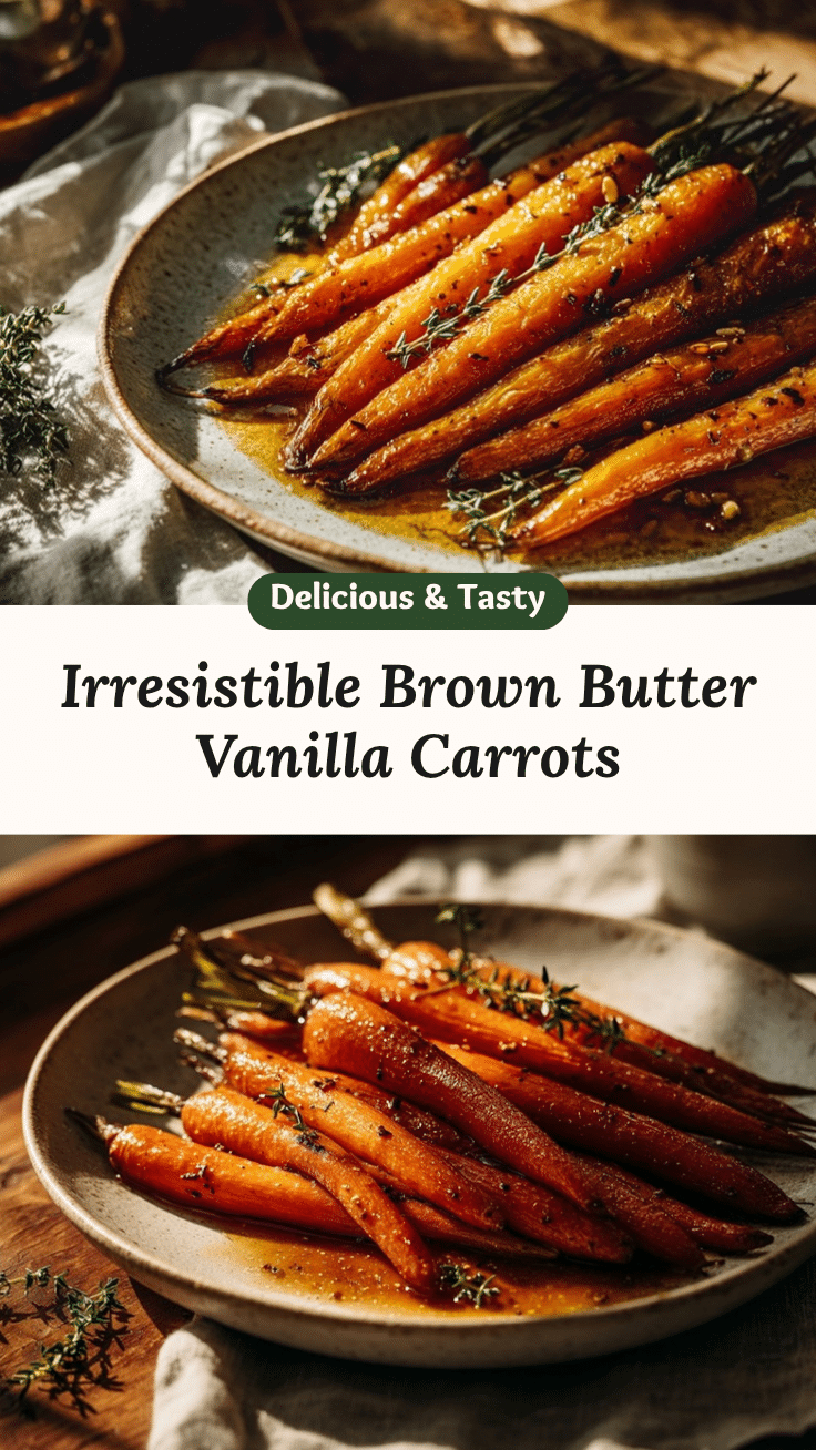 brown butter vanilla bean carrots recipe