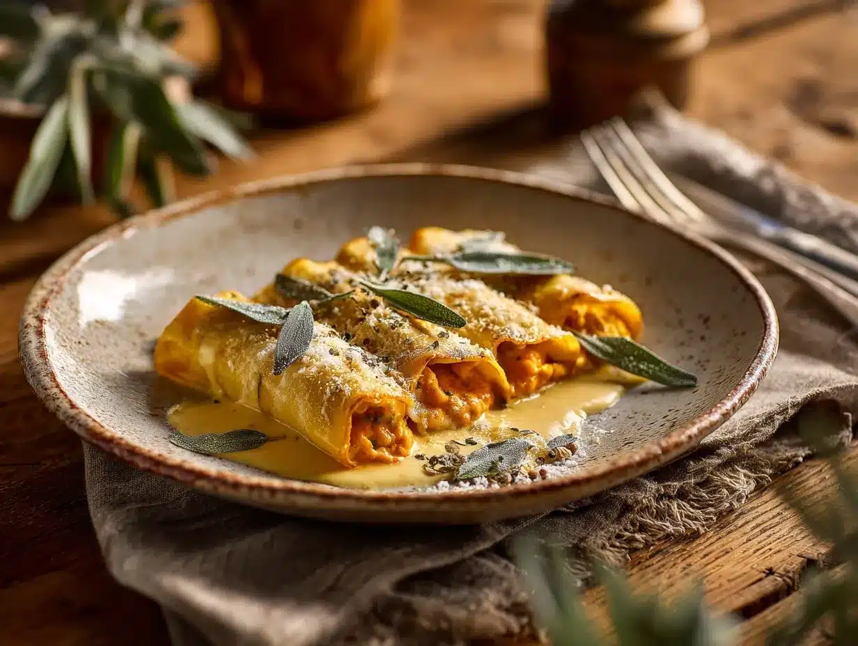 butternut squash cannelloni preparation steps