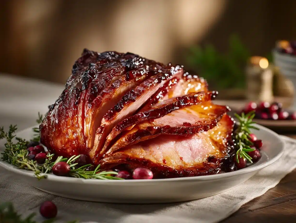 cranberry-chipotle ham preparation steps