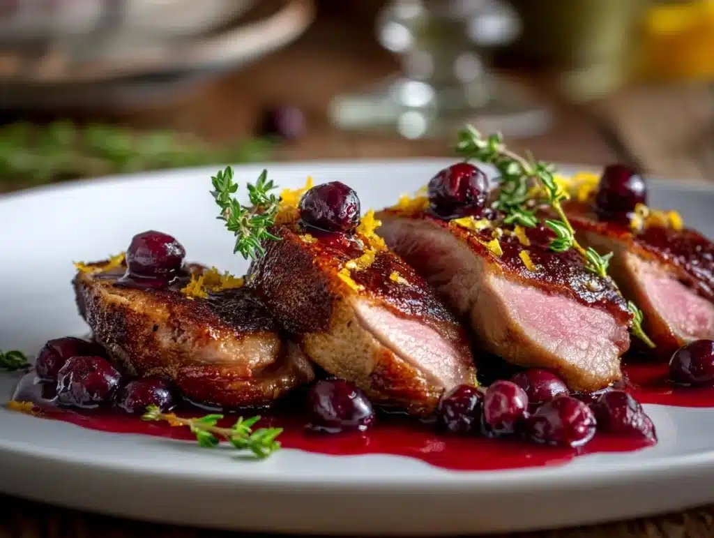 cranberry gastrique - featured image