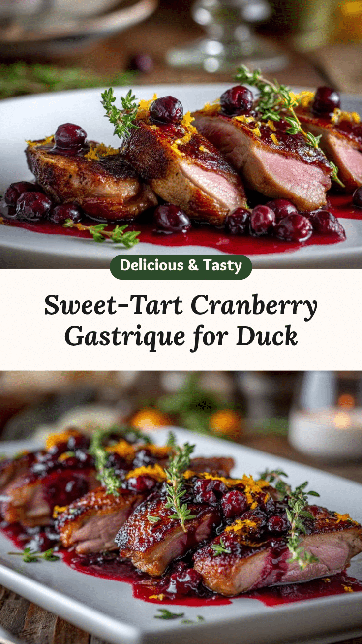 cranberry gastrique recipe