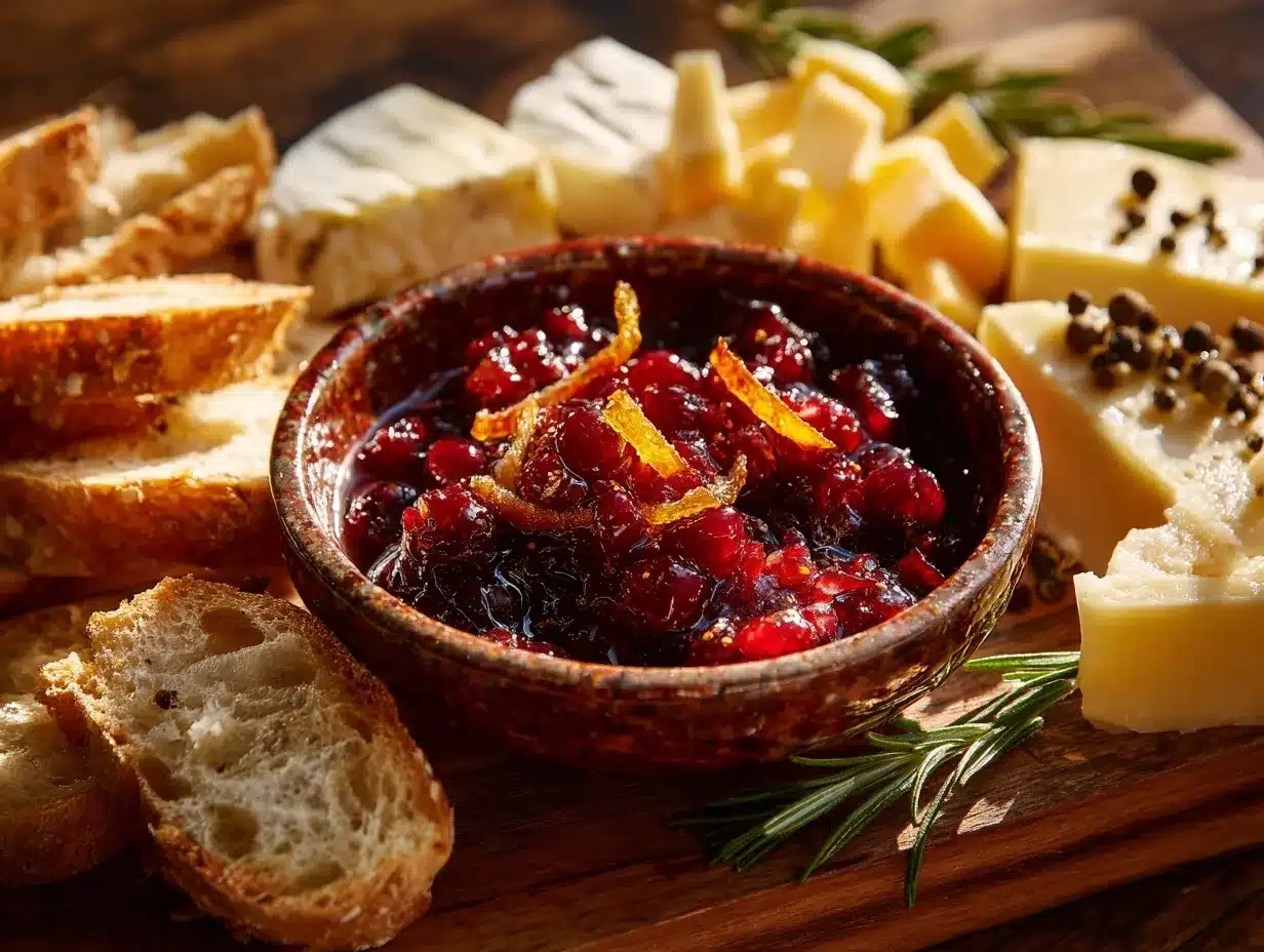 cranberry mostarda preparation steps