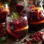 cranberry-pomegranate sangria - featured image
