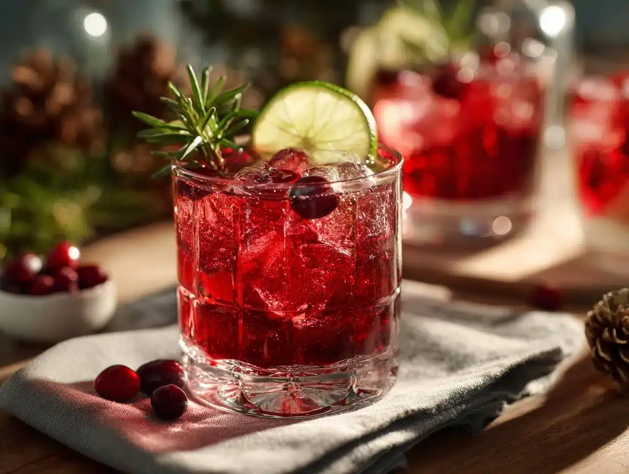 cranberry shrub cocktail preparation steps