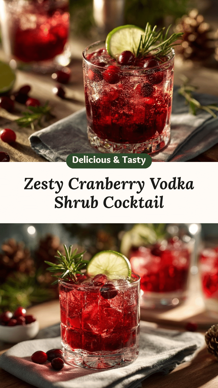 cranberry shrub cocktail recipe