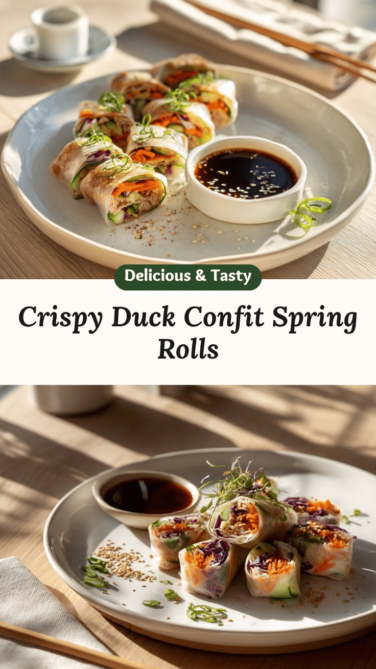 duck confit spring rolls recipe