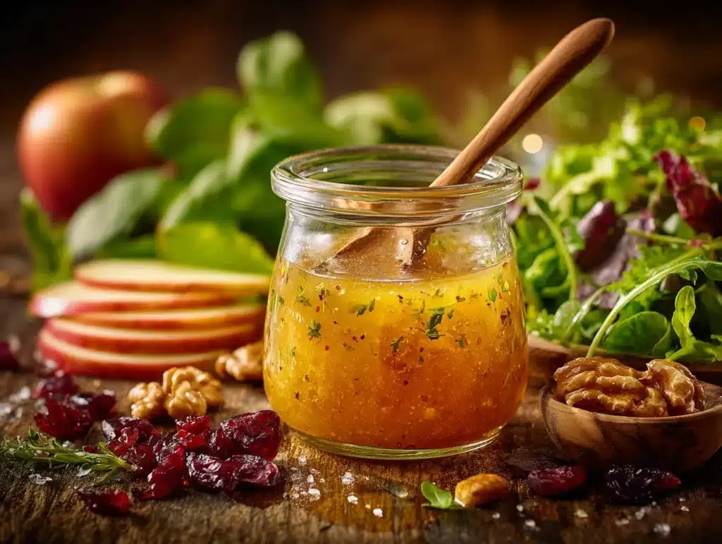 fresh apple cider vinaigrette - featured image