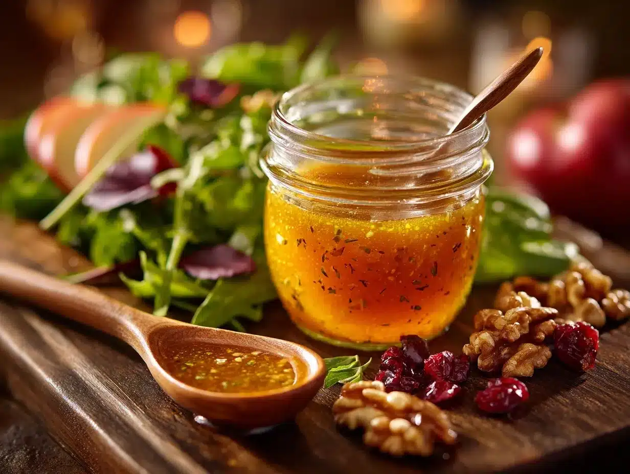 fresh apple cider vinaigrette preparation steps