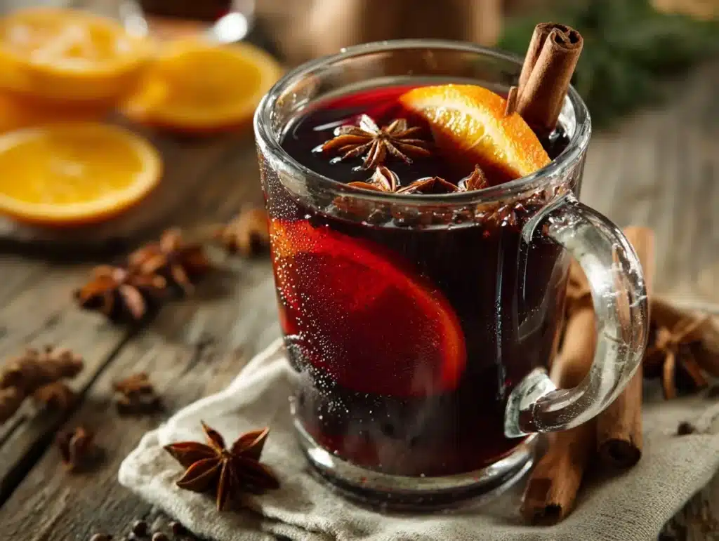 hot cider mulled wine - featured image
