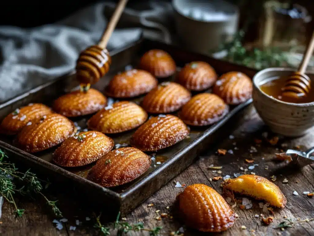 hot honey cornbread madeleines - featured image