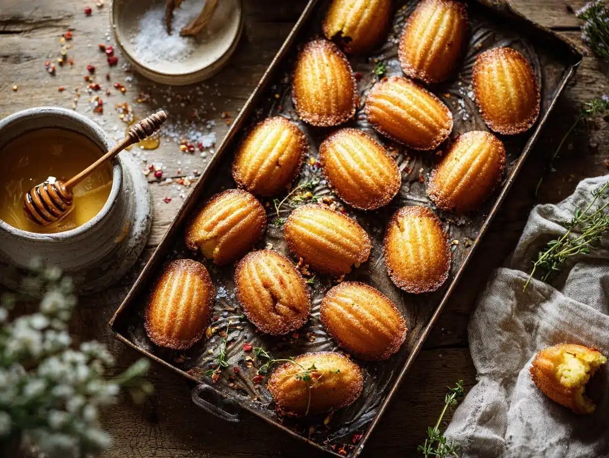hot honey cornbread madeleines preparation steps