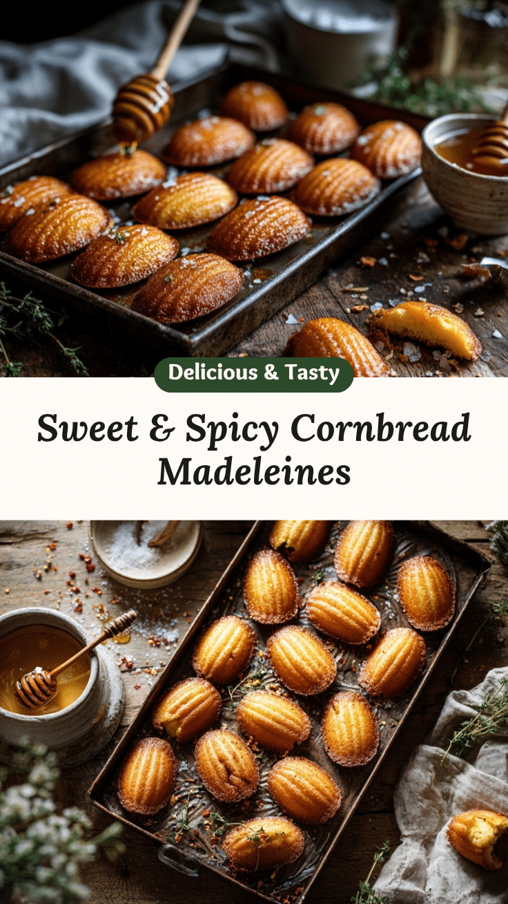 hot honey cornbread madeleines recipe