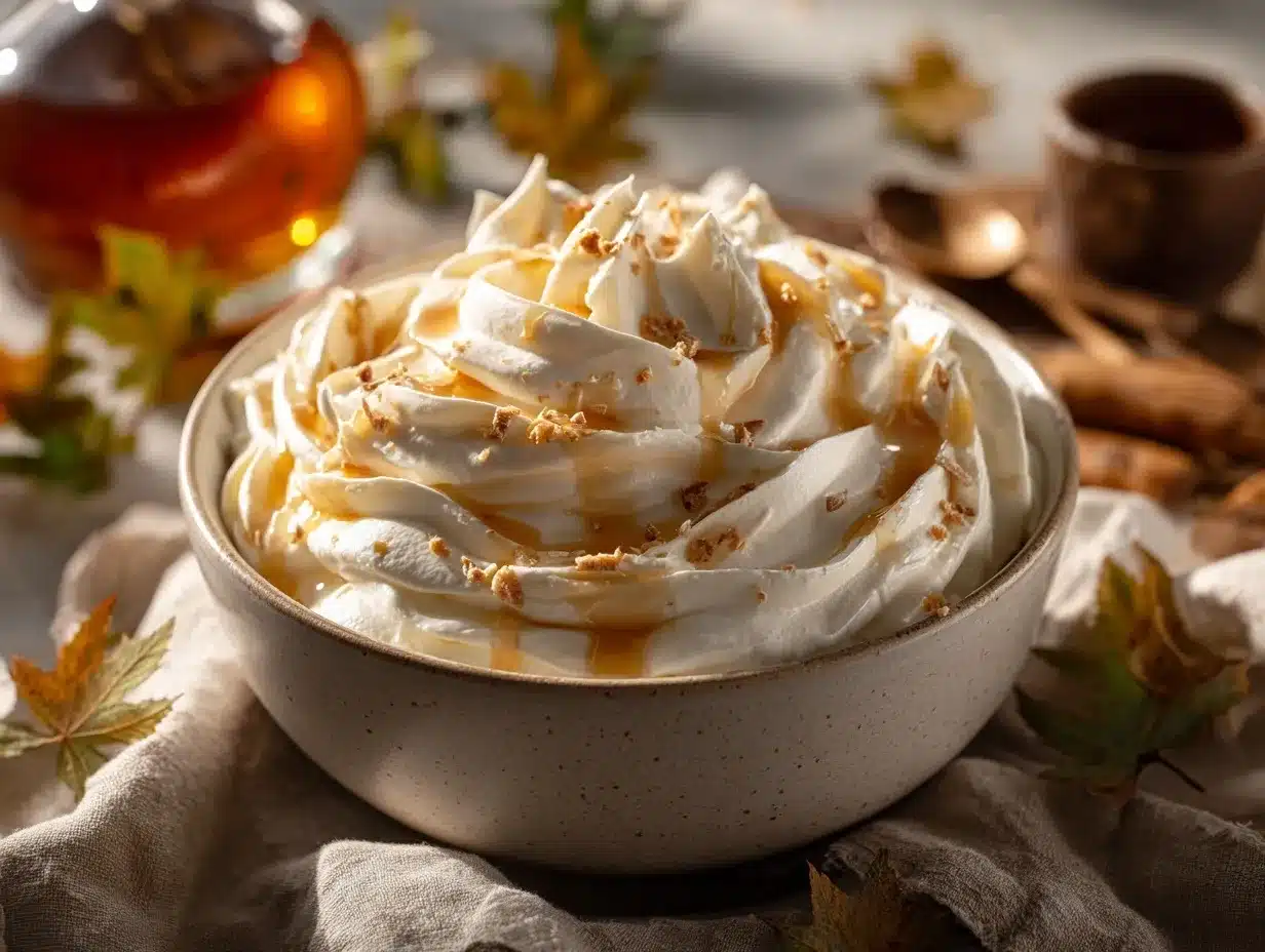 maple-bourbon whipped cream preparation steps