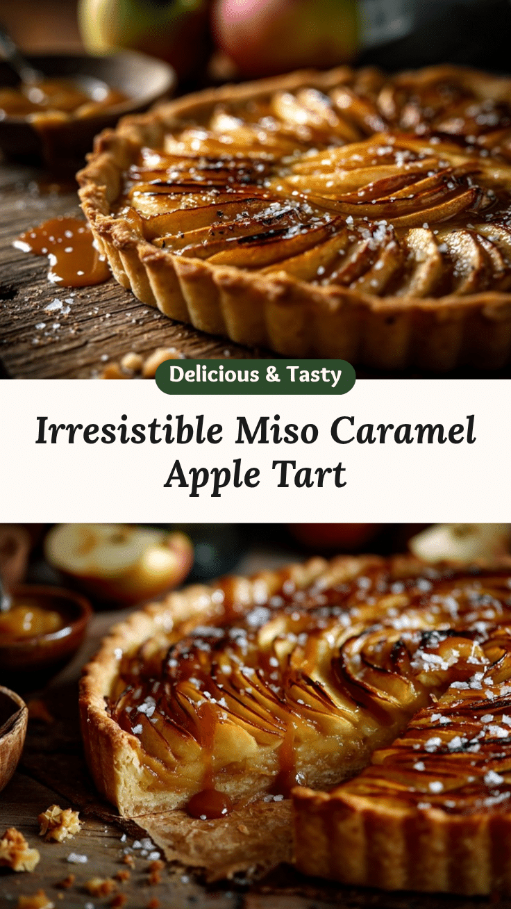 miso caramel apple tart recipe