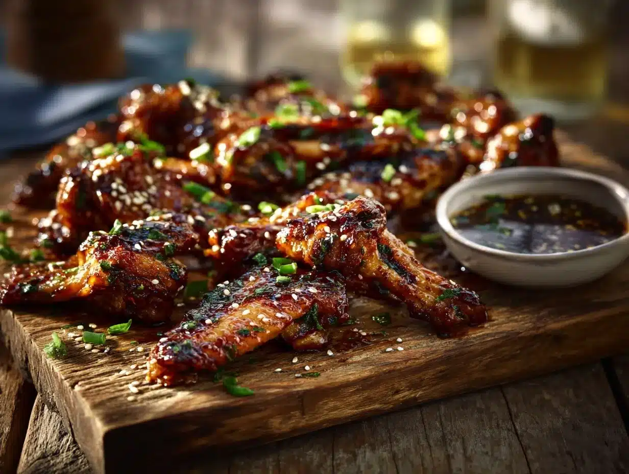 miso-honey glazed turkey wings preparation steps