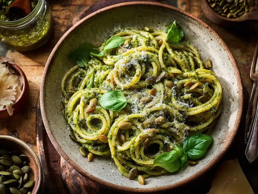pumpkin seed pesto - featured image
