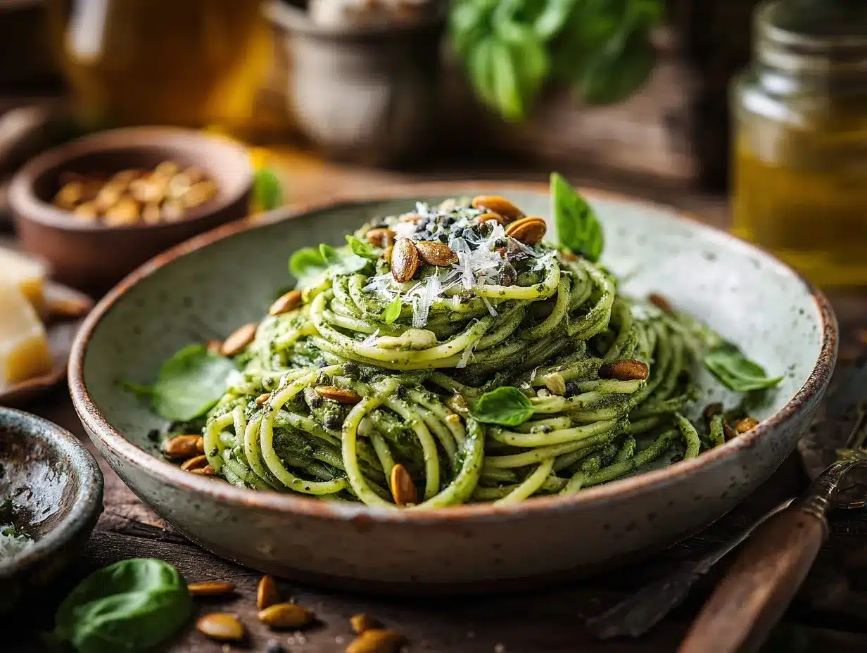 pumpkin seed pesto preparation steps