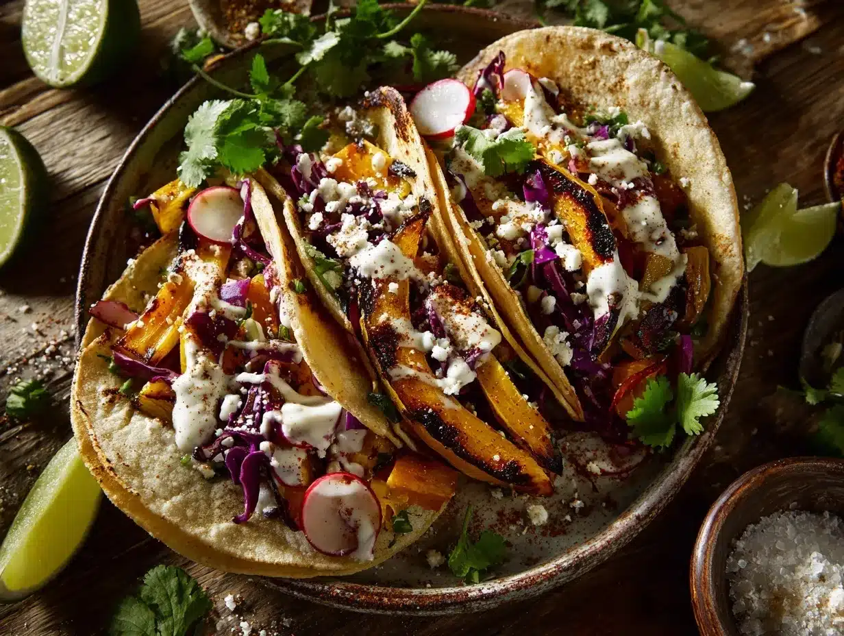 roasted delicata squash tacos preparation steps