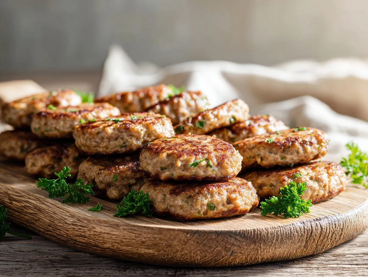 savory turkey and apple sausage patties preparation steps