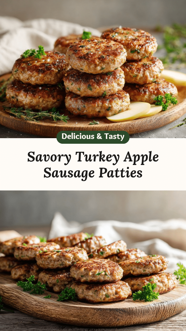 savory turkey and apple sausage patties recipe