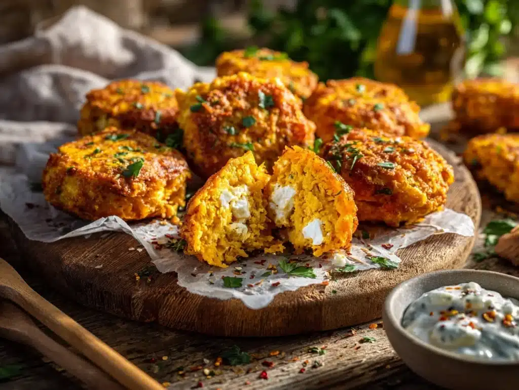 sweet potato fritters - featured image