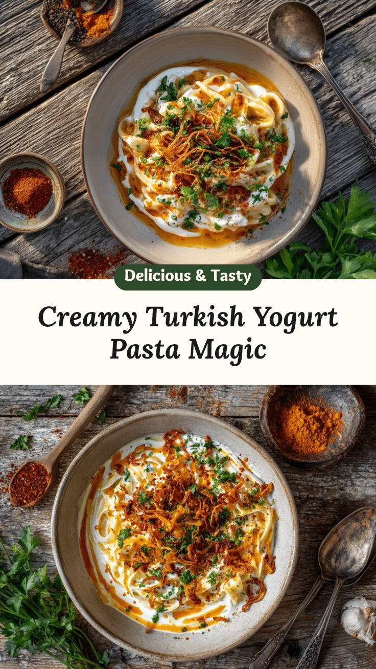 Turkish yogurt pasta recipe