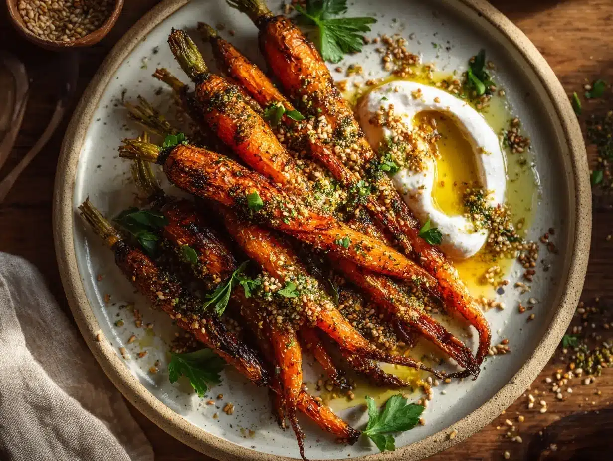 zaatar roasted carrots preparation steps