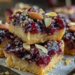 almond cherry pie bars - featured image