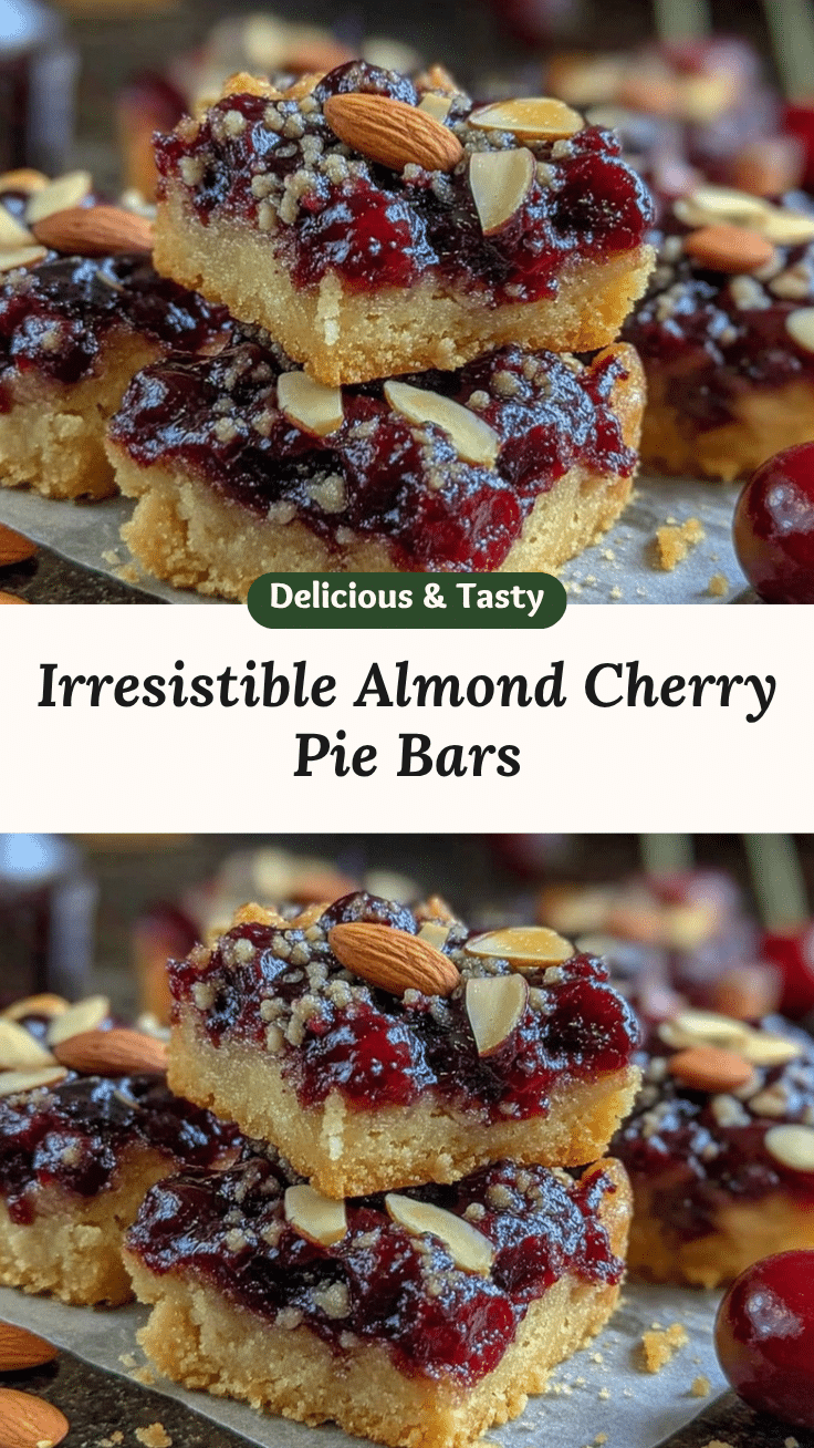 almond cherry pie bars recipe