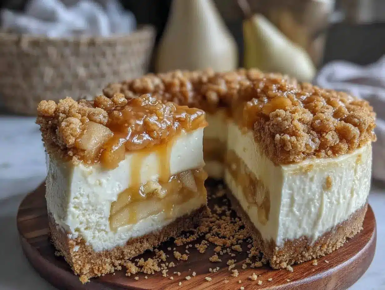 apple crumble cheesecake preparation steps