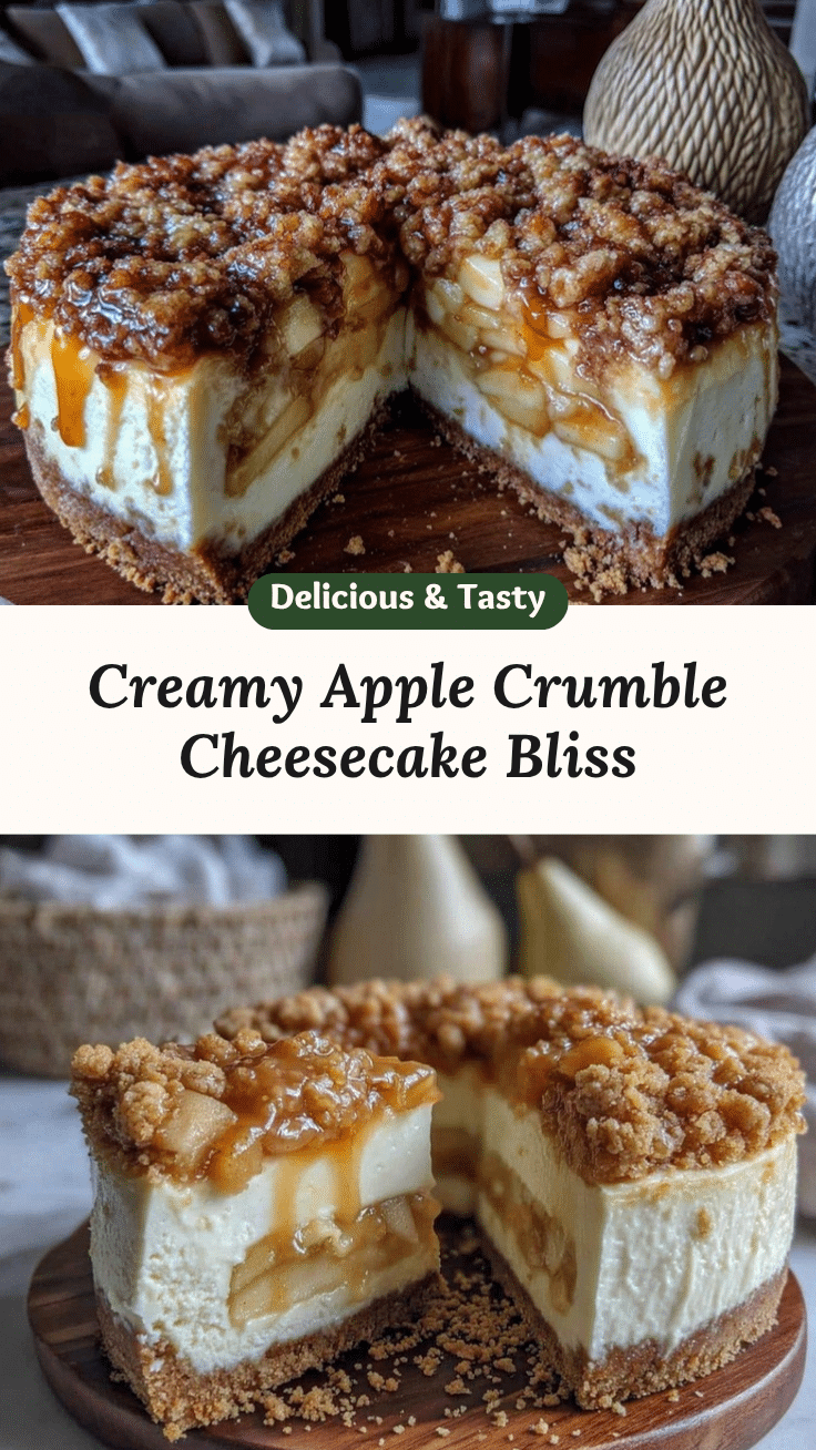 apple crumble cheesecake recipe