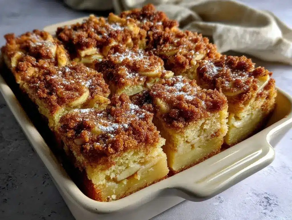 apple pie bars - featured image