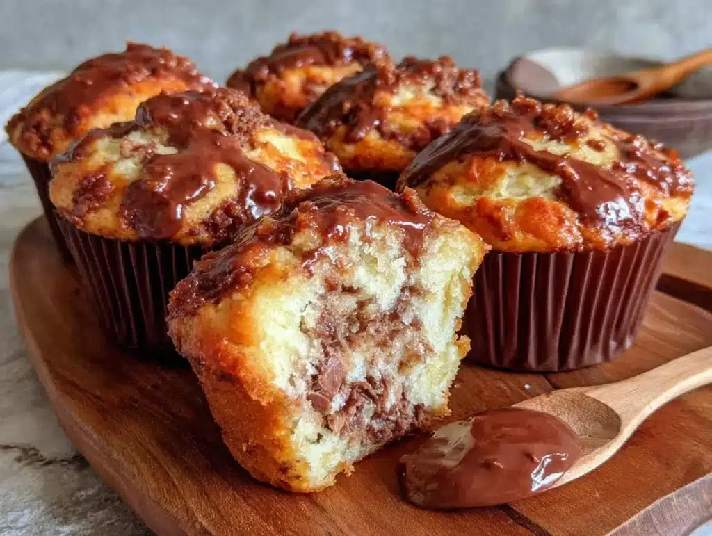 Banana Nutella Muffins - featured image