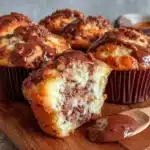 Banana Nutella Muffins - featured image
