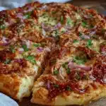 BBQ chicken pizza - featured image