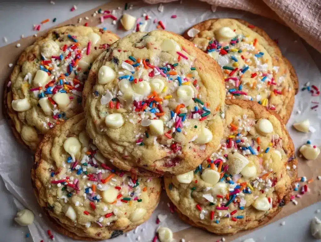 birthday cake cookies - featured image