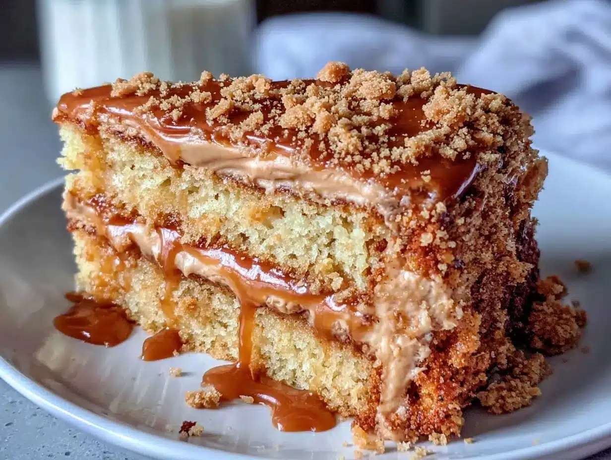 Biscoff cake preparation steps