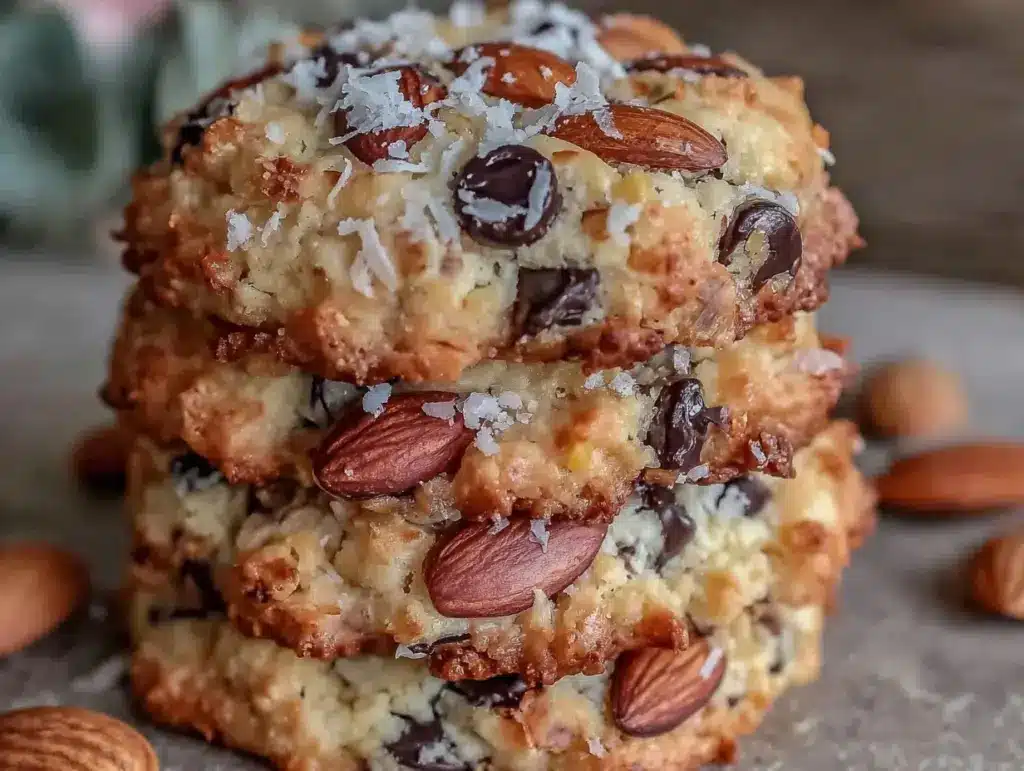 Brown Butter Almond Joy Cookies - featured image