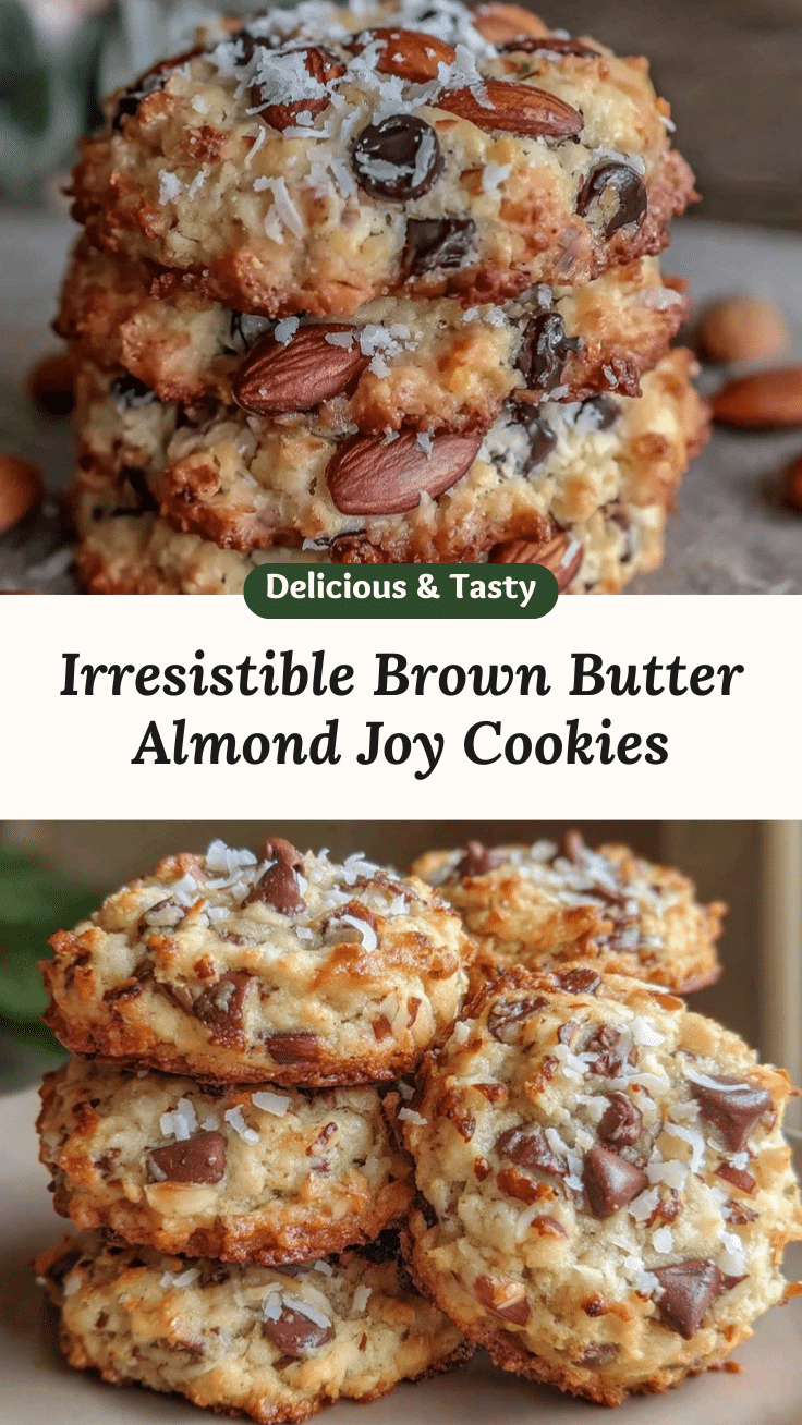 Brown Butter Almond Joy Cookies recipe