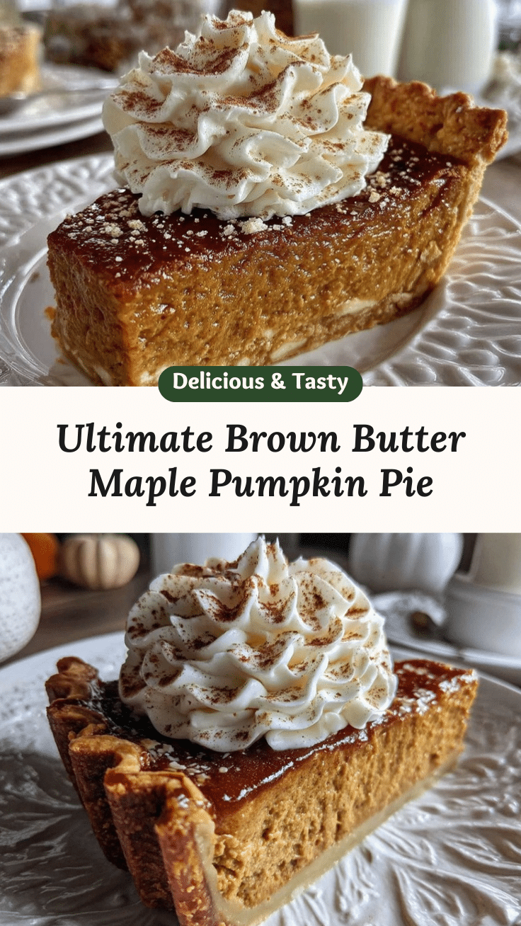 brown butter maple pumpkin pie recipe