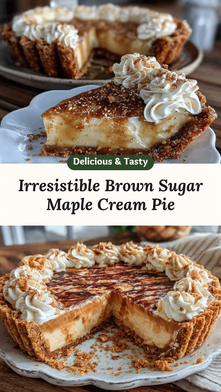 brown sugar cinnamon maple cream pie recipe