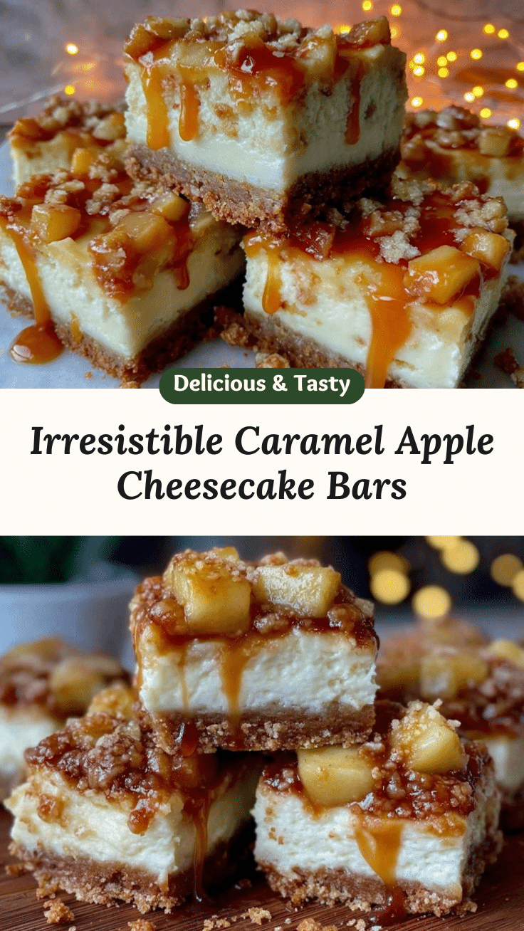 caramel apple cheesecake bars recipe
