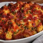 cheesy bacon ranch stuffing bake - featured image
