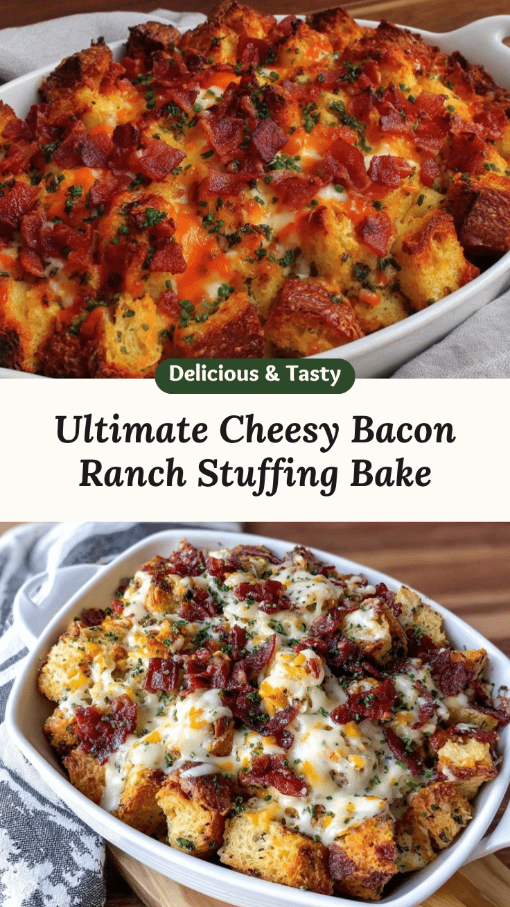 cheesy bacon ranch stuffing bake recipe
