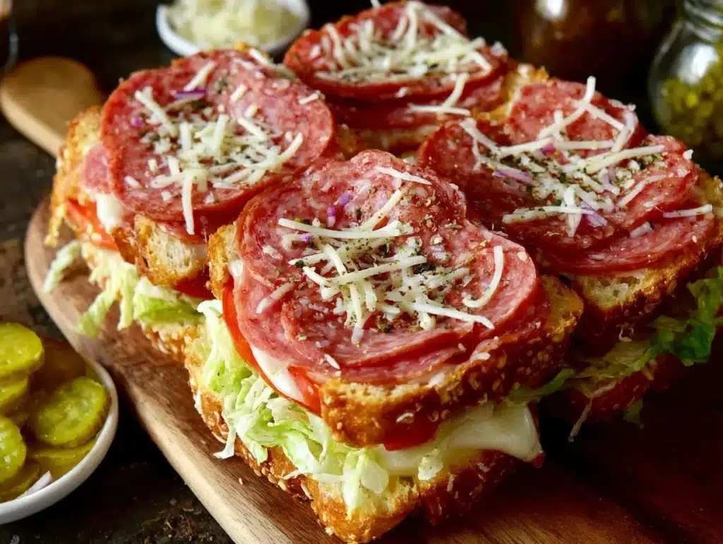 Cheesy Italian Sub Squares - featured image