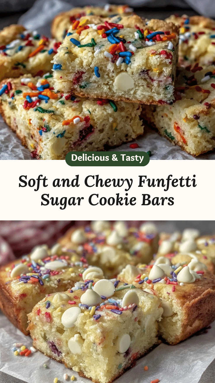 chewy funfetti sugar cookie bars recipe